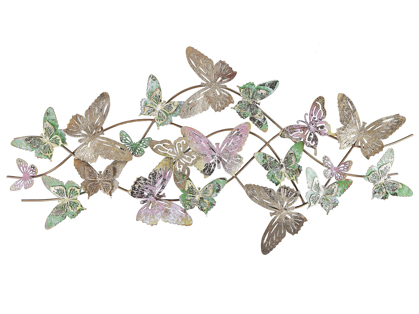 Wall Decor Butterfly GALLIUM Metal 53 cm Multicolour